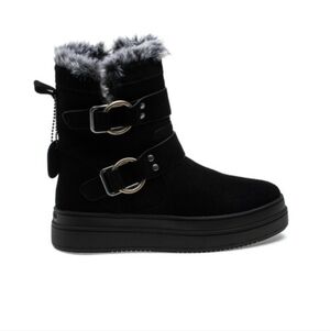NEW J/SLIDES NYC NELLY Women's Suede Waterproof Ankle Bootie Size 8.5